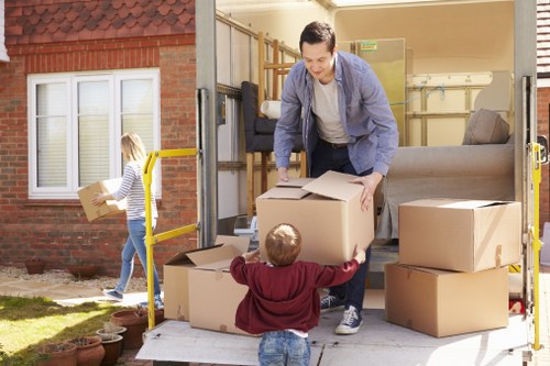 Professional packing services in Havering preparing moving boxes