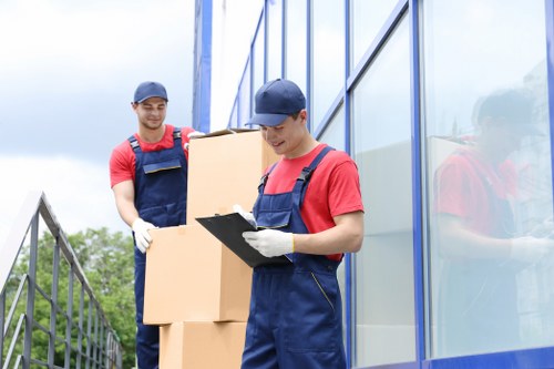 Professional flat removals planning in Havering with moving boxes