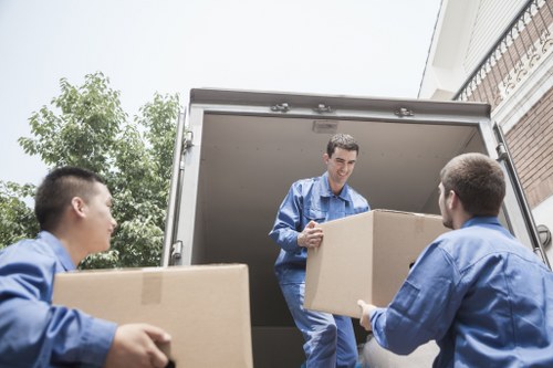 Removal team handling a home move in Havering