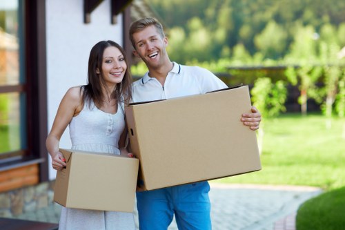 Secure business equipment handling for office relocation
