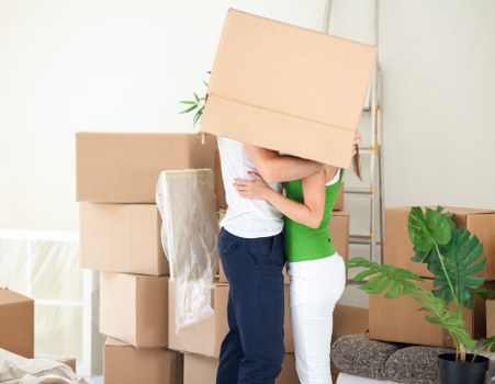 Reusable furniture and donated household items prepared for charity partnership