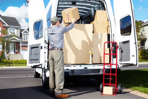 Carefully wrapped belongings prepared for moving day