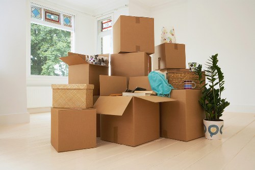 Man and van loading household items for a Havering move