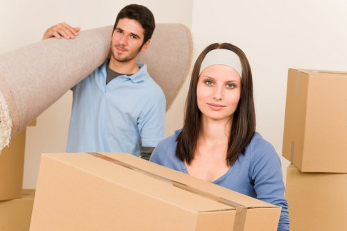 Moving van loaded for urgent removals in Havering on the same day