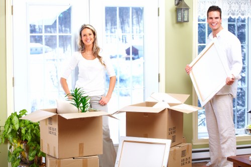 Furniture setup during an office relocation in Havering